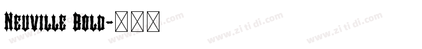 Neuville Bold字体转换
